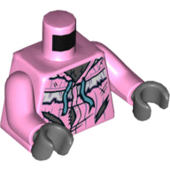 Plaatje in Gallery viewer laden, LEGO® los onderdeel Lijf met Motief Fel Roze 973pb3343c01