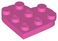 LEGO® los onderdeel Plaat Rond in kleur Donker Roze 39613