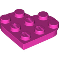 LEGO® los onderdeel Plaat Rond in kleur Donker Roze 39613