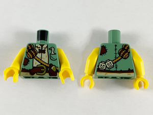 LEGO® los onderdeel Lijf met Motief Zandgroen 973pb3341c01