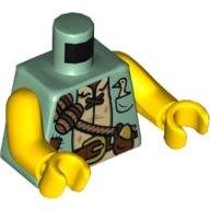 LEGO® los onderdeel Lijf met Motief Zandgroen 973pb3341c01
