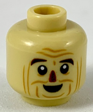 Plaatje in Gallery viewer laden, LEGO® los onderdeel Hoofd in kleur Geelbruin 3626cpb2321