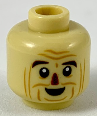 LEGO® los onderdeel Hoofd in kleur Geelbruin 3626cpb2321