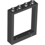 Plaatje in Gallery viewer laden, LEGO® los onderdeel Deurkozijn in kleur Zwart 6154