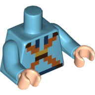 Plaatje in Gallery viewer laden, LEGO® Lijf met Motief Medium Azuurblauw 973pb3432c01