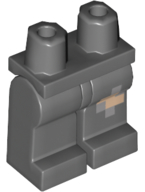 LEGO® Benen met Motief Donker Blauwachtig Grijs 970c00pb0937