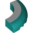 LEGO® Steen Rond met Motief Donker Turkoois 24599pb01