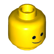 Plaatje in Gallery viewer laden, LEGO® los onderdeel Hoofd in kleur Geel 3626cpb2287