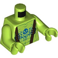 LEGO® los onderdeel Lijf met Motief Limoen 973pb3442c01