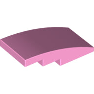 Plaatje in Gallery viewer laden, LEGO® los onderdeel Dakpan Gebogen in kleur Fel Roze 93606