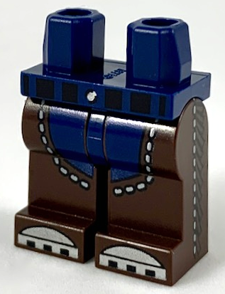 LEGO® los onderdeel Benen met Motief Donkerblauw 970c120pb10