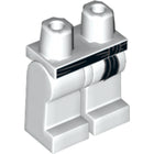 LEGO® los onderdeel Benen met Motief Wit 970c00pb1013