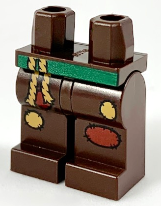 LEGO® onderdeel Benen met Motief Donker Bruin 970c00pb0931