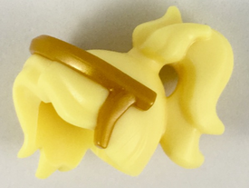 LEGO® los onderdeel Haar in kleur Helder Lichtgeel 49239pb01