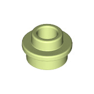 Plaatje in Gallery viewer laden, LEGO® los onderdeel Plaat Rond Geelachtig Groen 85861