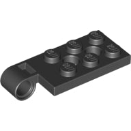 Plaatje in Gallery viewer laden, LEGO® los onderdeel Scharnier in kleur Zwart 43045