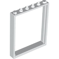 Plaatje in Gallery viewer laden, LEGO® los onderdeel Raamkozijn in kleur Wit 42205