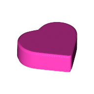 LEGO® los onderdeel Tegel Rond in kleur Donker Roze 39739