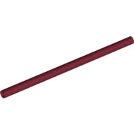 LEGO® los onderdeel Slang Stijf in kleur Donkerrood 75c08