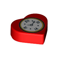 Plaatje in Gallery viewer laden, LEGO® los onderdeel Tegel Rond met Motief Rood 39739pb01