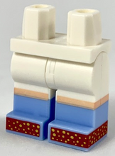 Plaatje in Gallery viewer laden, LEGO® los onderdeel Benen met Motief Wit 970c00pb0929