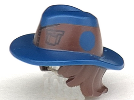 LEGO® los onderdeel Haar in kleur Donker Bruin 45775pb01