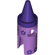 LEGO® los onderdeel Hoofddeksels Medium Lavendel 48544pb01