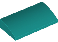 Plaatje in Gallery viewer laden, LEGO® los onderdeel Dakpan Gebogen Donker Turkoois 88930
