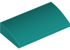 LEGO® los onderdeel Dakpan Gebogen Donker Turkoois 88930