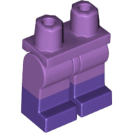 LEGO® Benen met Motief Medium Lavendel 970c00pb0922