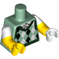 LEGO® los onderdeel Lijf met Motief Zandgroen 973pb3435c01