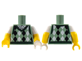 LEGO® los onderdeel Lijf met Motief Zandgroen 973pb3435c01
