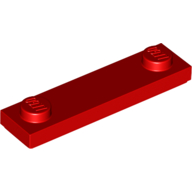 LEGO® los onderdeel Plaat Aangepast in kleur Rood 41740