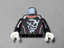 Plaatje in Gallery viewer laden, LEGO® los onderdeel Lijf met Motief Zwart 973pb3427c01