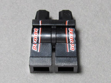 Plaatje in Gallery viewer laden, LEGO® los onderdeel Benen met Motief Zwart 970c00pb0925