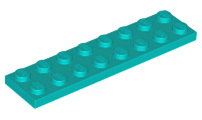 LEGO® los onderdeel Plaat Algemeen Donker Turkoois 3034