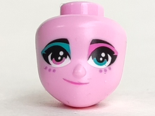 Plaatje in Gallery viewer laden, LEGO® los onderdeel Hoofd in kleur Fel Roze 47798