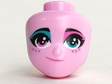 LEGO® los onderdeel Hoofd in kleur Fel Roze 47798