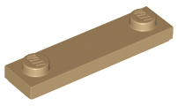 LEGO® los onderdeel Plaat Aangepast Donker Geelbruin 41740