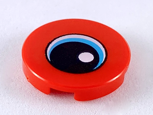 LEGO® los onderdeel Tegel Rond met Motief Rood 14769pb263