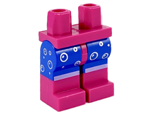 Plaatje in Gallery viewer laden, LEGO® los onderdeel Benen met Motief Magenta 970c07pb12