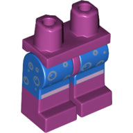 Plaatje in Gallery viewer laden, LEGO® los onderdeel Benen met Motief Magenta 970c07pb12