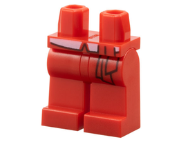 LEGO® los onderdeel Benen met Motief Rood 970c00pb0968