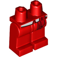 LEGO® los onderdeel Benen met Motief Rood 970c00pb0968