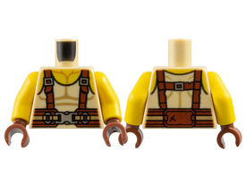 LEGO® los onderdeel Lijf met Motief Geelbruin 973pb3377c01