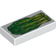 Plaatje in Gallery viewer laden, LEGO® los onderdeel Tegel met Motief in kleur Wit 3069pb0703