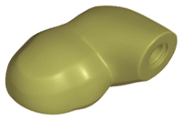 LEGO® los onderdeel Lijf Accessoire Olijfgroen 10154