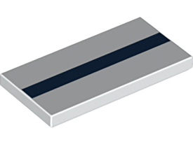 LEGO® los onderdeel Tegel met Motief Wit 87079pb0566