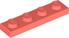 Plaatje in Gallery viewer laden, LEGO® los onderdeel Plaat Algemeen in kleur Koraal 3710