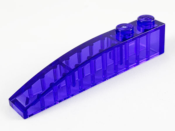 LEGO® los onderdeel Dakpan Gebogen Doorzichtig Paars 42022